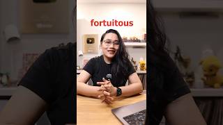 What does FORTUITOUS mean 🤔 teamlyqa learnwithlyqa vocabulary english wordoftheday [upl. by Nyliuqcaj]