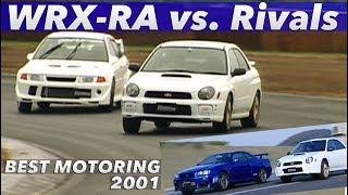 インプレッサWRX STi RA vsライバル 全開テスト【Best MOTORing】2001 [upl. by Fanchan262]