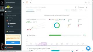 Weekdone  How to link weekly plans to OKRs demo [upl. by Afatsum]