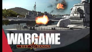 NAVAL WARFARE AND A VOLCANO Wargame Red Dragon Gameplay Smoke In The Water 4v4 [upl. by Haroppiz749]