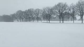 Winters fury snowstorm blankets Randers Denmark in 1meter high drifts [upl. by Nahtam]