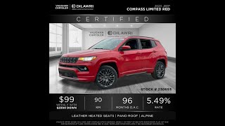 2023 Jeep Compass 4x4 Limited  Vaughan Chrysler Stk 230693 [upl. by Barra]