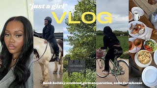 VLOG  JUST A GIRL VLOG  STAYCATION  SOHO FARMHOUSE  RELAXATION  FUN WITH FRIENDS  BANK HOLIDAY [upl. by Eiznikcm412]