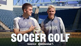 Mikael Uhre and Jakob Glesnes battle it out in a game of Soccer Golf  Pres by Continental Tires [upl. by Sirrap]