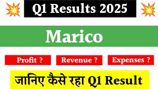 Marico Q1 Results 2025  Marico Share News  Stock Market News [upl. by Nylirehs384]