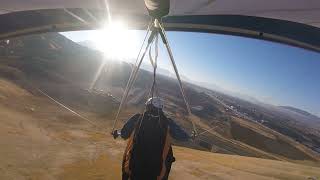 Wills Wing Falcon 4 GoPro hanggliding top landing on wheels [upl. by Ddahc]