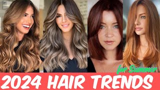 Hair Colour Trends for 2024  haircut  hairstyles Bright and Bold  stylesforall 2024hairtrends [upl. by Attennaj]