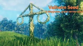 Valheim Seed  3 Maypoles traders next to each other  Great server seed  q2dmIRXdaN [upl. by Ezzo]