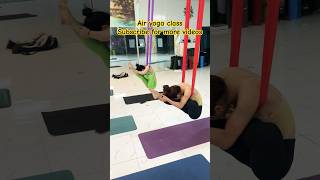 Unstoppable air yoga class advance yoga posture shortspeed viralshort youtubeshorts motivation [upl. by Akemat]