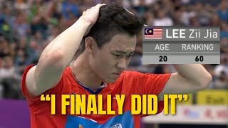 Lee Zii Jias FIRST World Tour Title at Age 20 [upl. by Lrak]