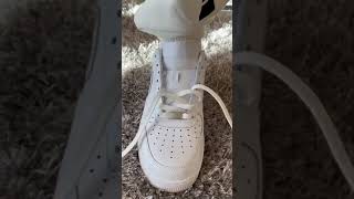 How to Loose Lace Tips l Nike Air Force 1 l Shoelace Tutorial [upl. by Lovato472]