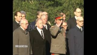 East German Anthem  40th Anniversary Service [upl. by Frechette]