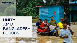 Muslims and Hindus in Bangladesh unite in flood recovery [upl. by Kimbra863]