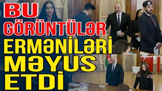 Ermənilərə göz dağı Prezident və ailəsi Xankəndidə səs verdi  Media Turk TV [upl. by Brunhilde]