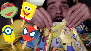 The Ultimate Perfect Popsicle Hunt Spongebob SpiderMan Minion Ninja Turtle [upl. by Leanna]