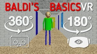 🔴 Baldis Basics VR 180 Degree Widescreen Gameplay 🔴 [upl. by Assiral334]