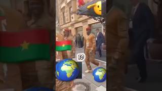 ⚡️ President of Burkina Faso 🇧🇫 Takeover Moscow Street  Putin Russia AES Niger Mali shorts [upl. by Hafital991]