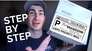 Everything about USPS Click N Ship Shipping Tutorial For Beginners  How to Ship a Package from Home [upl. by Naples524]