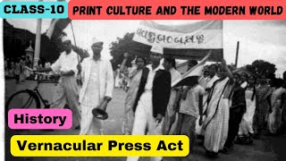 Vernacular Press Act  Class10 History  Print Culture and the Modern World  CBSE 202223 [upl. by Eseenaj747]