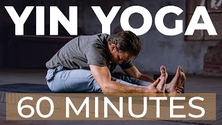 60min Yin Yoga quotTotal Body Stretchquot with Travis [upl. by Roban]