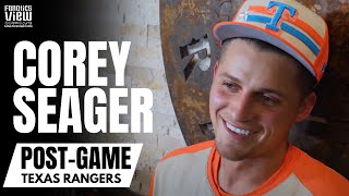 Corey Seager Discusses Being Blown Away By Aaron Judge Height amp Texas Rangers 2024 MLB AllStar [upl. by Charlton67]