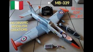 MB339 EDF 50 mm RCJET  esordio nel forte vento [upl. by Bobbi698]