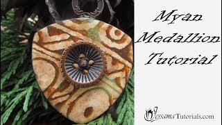 Polymer Clay Project Mayan Medallion Tutorial [upl. by Tibbetts]