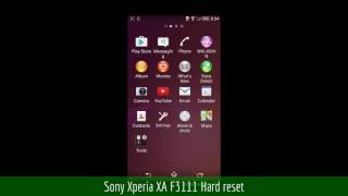 Factory reset Sony Xperia XA bypass sceen lock pattern [upl. by Moria]