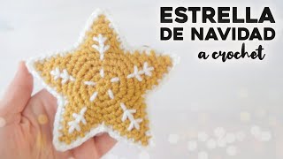 ESTRELLA A CROCHET ✨🎄ADORNOS DE NAVIDAD🎄✨ cómo tejer una estrella para el árbol tutorial paso a paso [upl. by Raynold]