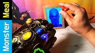 Eating Infinity gauntlet amp Stones Fictional Video  Monster Meal ASMR Sounds  Kluna Tik style [upl. by Adnuhs]