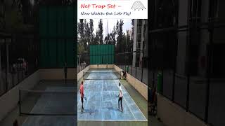 Net Trap Set – Now Watch the Lob Fly 🕸️ tennis tennisreels tennisshort shorts tennisshot trap [upl. by Giffy]