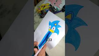 FIZ UM LAPIS SQUISHY DO SONIC 😱 shorts sonic [upl. by Trebo]