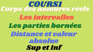 Mathématiques Générales  Tronc Commun  Cours 1 [upl. by Esinahs]