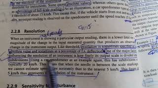 Instrumentation and Measurements  Resolution [upl. by Anauqal]