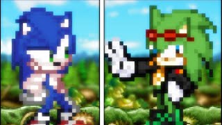 Sonic vs Scourge  Sprite Animation [upl. by Aihsetal560]