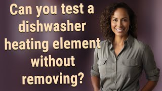 Can you test a dishwasher heating element without removing [upl. by Ahsercul]