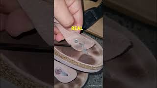 Real vs fake Birkenstock sandals How to spot fake birkenstocks [upl. by Frasch48]