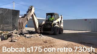 Skid steer loader retro 730SH  with excavator  1H in 10MIN [upl. by Eiznyl]