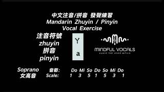 Octave Arp Sorpano Zhuyin ㄚ Pinyin A [upl. by Ardnot]