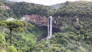 4K  Cachoeira do Caracol  Canela RS  Janeiro de 2024 [upl. by Chaffee]