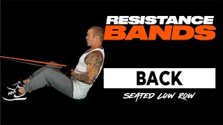 TA2 Build Advanced Seated Low Row with Resistance Bands [upl. by Anitac]