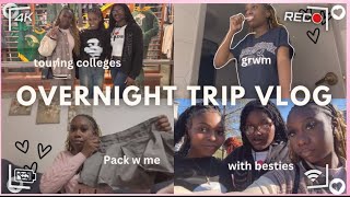 VLOG OVERNIGHT SCHOOL TRIP🚍 pack w me roller skating touring colleges  more [upl. by Myrvyn308]