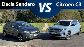 Citroën C3 vs Dacia Sandero The Battle of Popular City Cars in France [upl. by Aliet287]