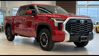 New Red 2024 Toyota Tundra TRD Off Road Limited Review  Kelowna Toyota [upl. by Nomed]