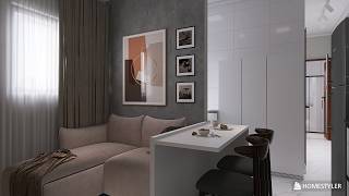 Design de Interiores Apartamento pequeno [upl. by Ihel]