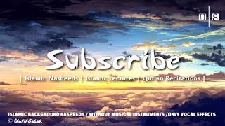 Background Nasheed BGN 02 ᴴᴰ Vocals Only اهات اسلامية [upl. by Sollows]