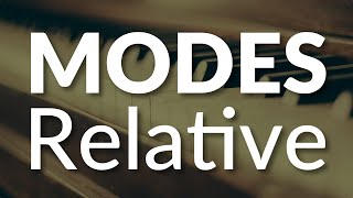 Modes Of The Major Scale  Relative Modes [upl. by Ellerad]