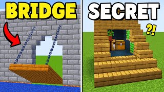 Minecraft 10 Secret Redstone Build Hacks [upl. by Ecnirp]