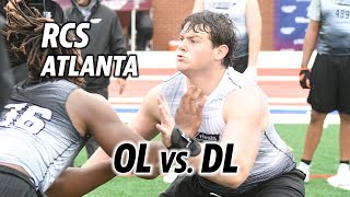 Rivals Camp Series Atlanta OL vs DL part one [upl. by Paola]