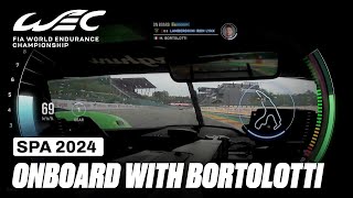 Onboard Lap Mirko Bortolotti Lamborghini SC63 Hypercar I 2024 TotalEnergies 6 Hours of Spa I FIA WEC [upl. by Fira601]